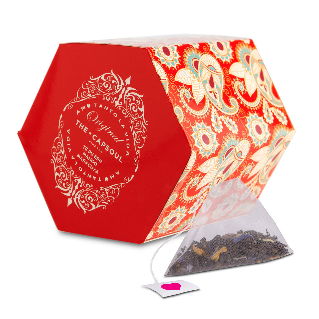 Pirámides Té Rojo Pu Erh Mango Maracuyá