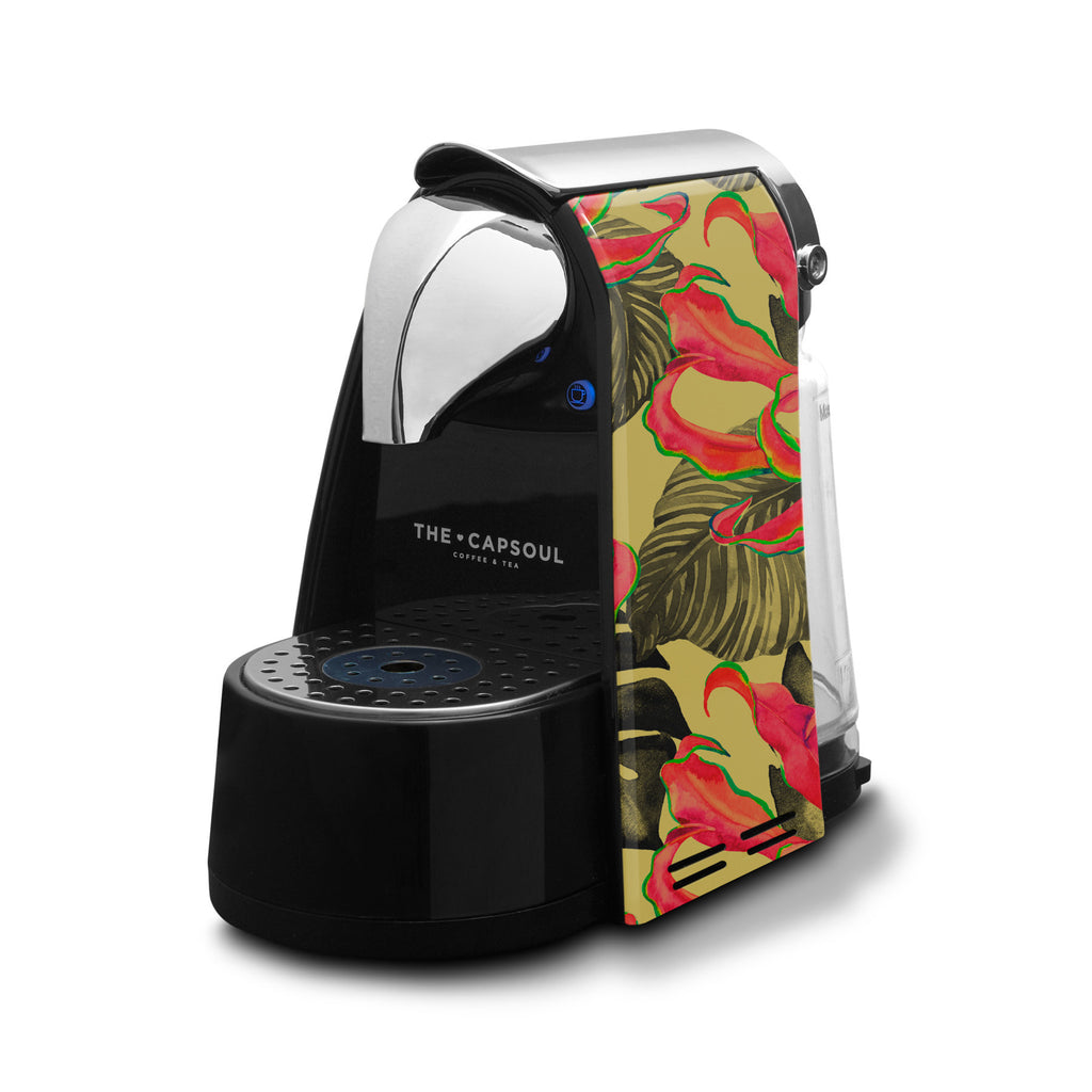 Cafetera Tropical Floral