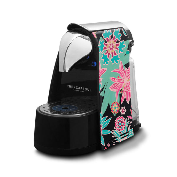 Cafetera Pink Dark Floral